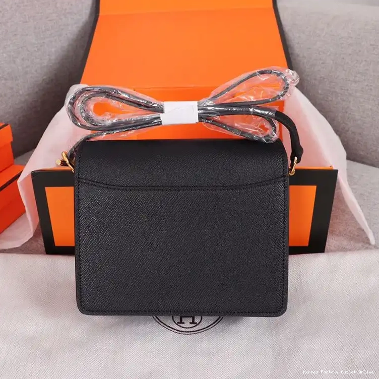 Affordable Hardware Roulis Bag Leather Black Gold Epsom In Hermes 0503
